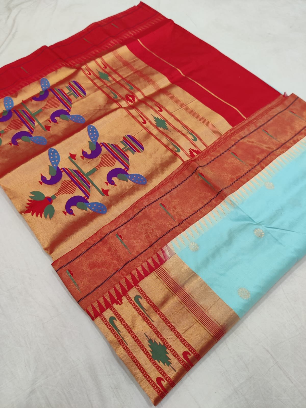 Muniya Paithani Pure Silk image 7