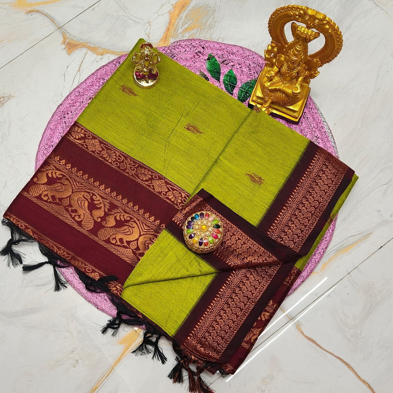 Kalyani Cotton Saree ( BUTTA) image 16