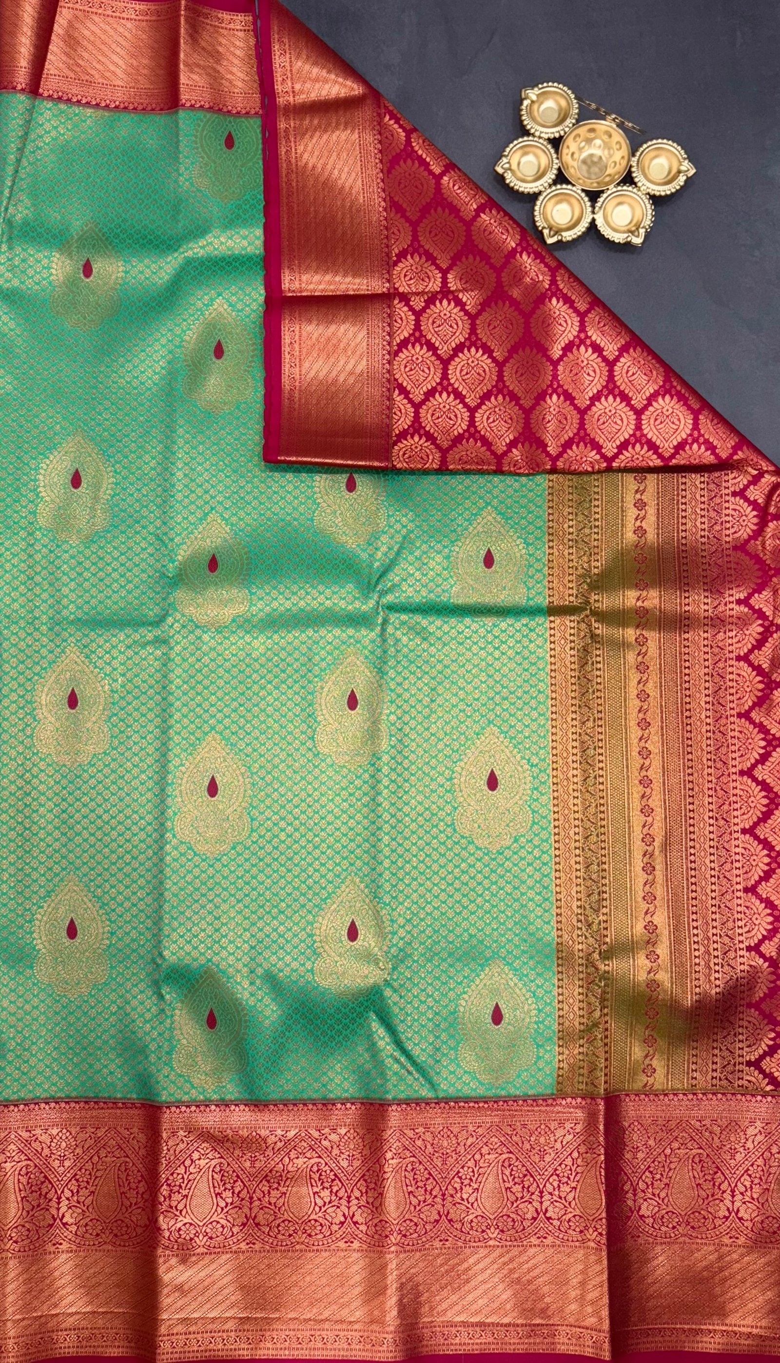 9 Korvai Kanchi Semi Silk Sarees image 18