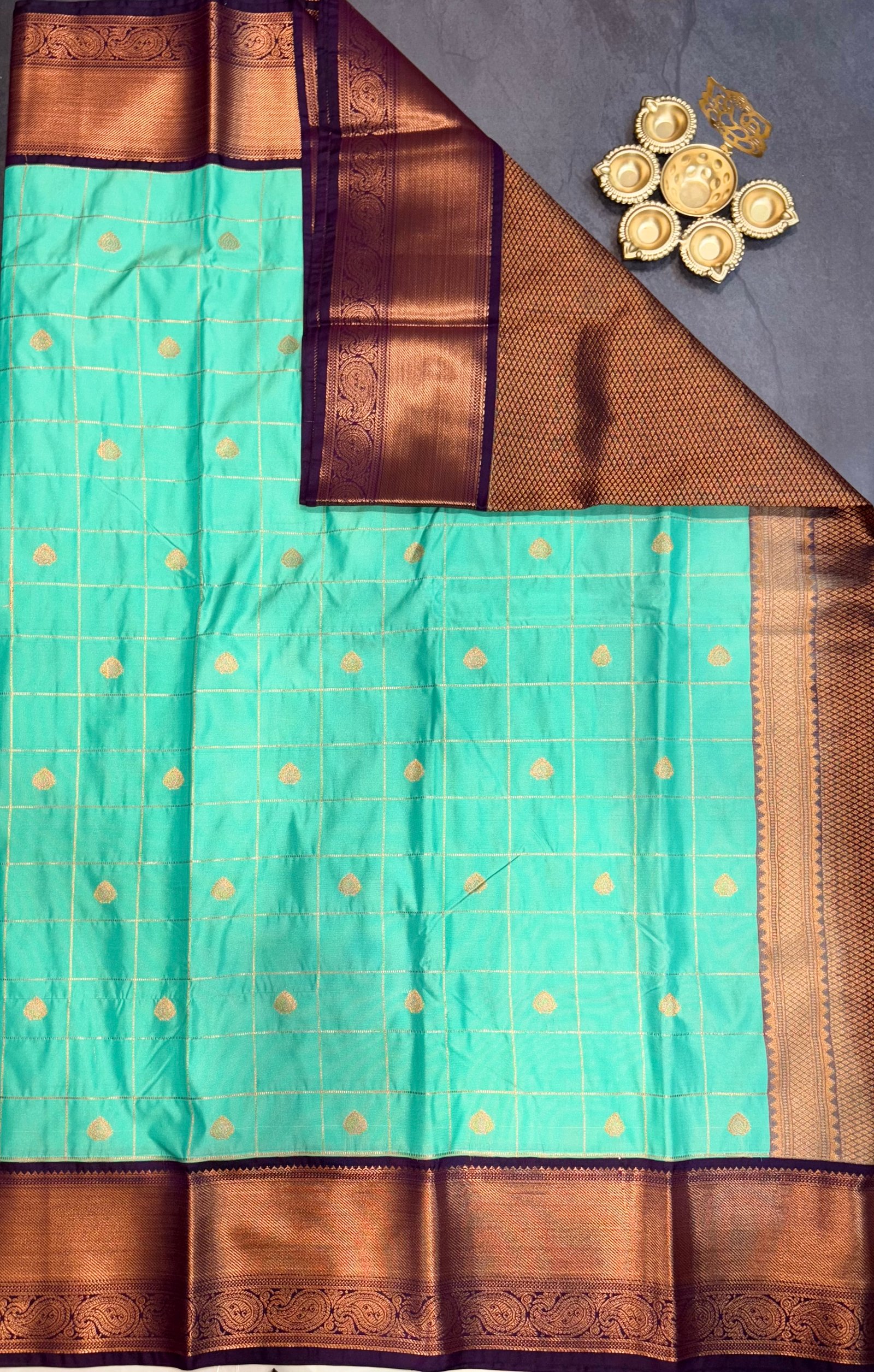 5 Korvai Semi Kanchi Silk Sarees image 4