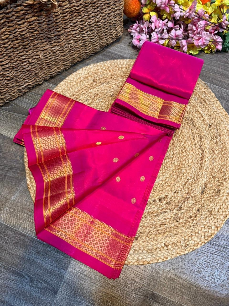 Kalanjali Maharani Paithani Pure Silk image 39