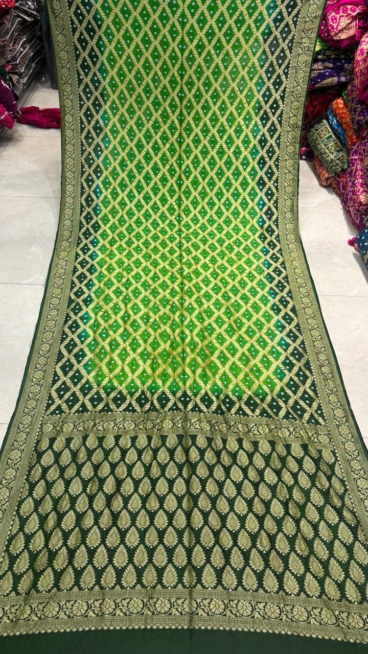 Malai Silk Bandhani Sarees image 2