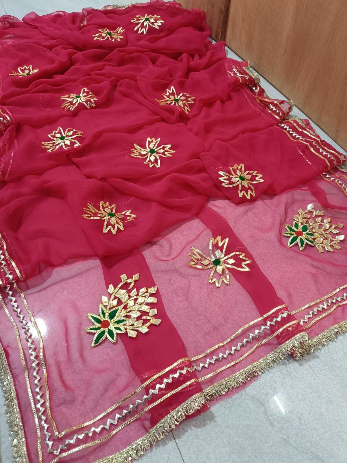 Royal Georgette Fabric Saree image 4