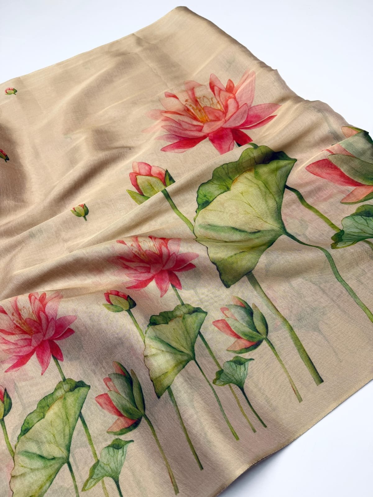 Linen Tissue Silk Saree image 4