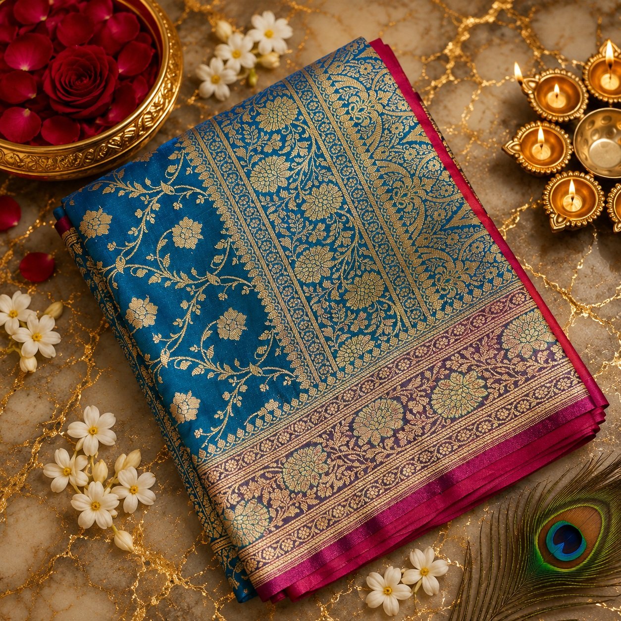 Bridal Banarasi Sarees image 14