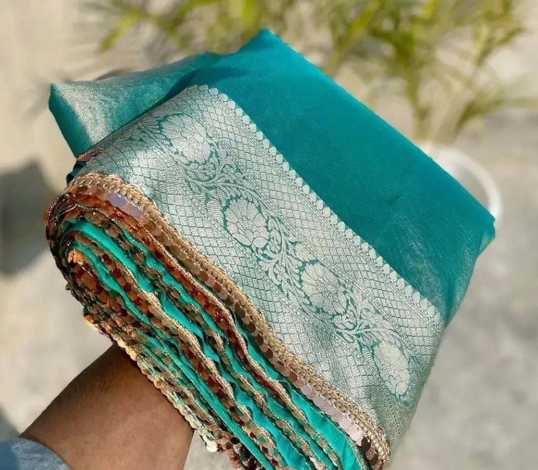 1 Banarasi Tissue Silk Saree image 7