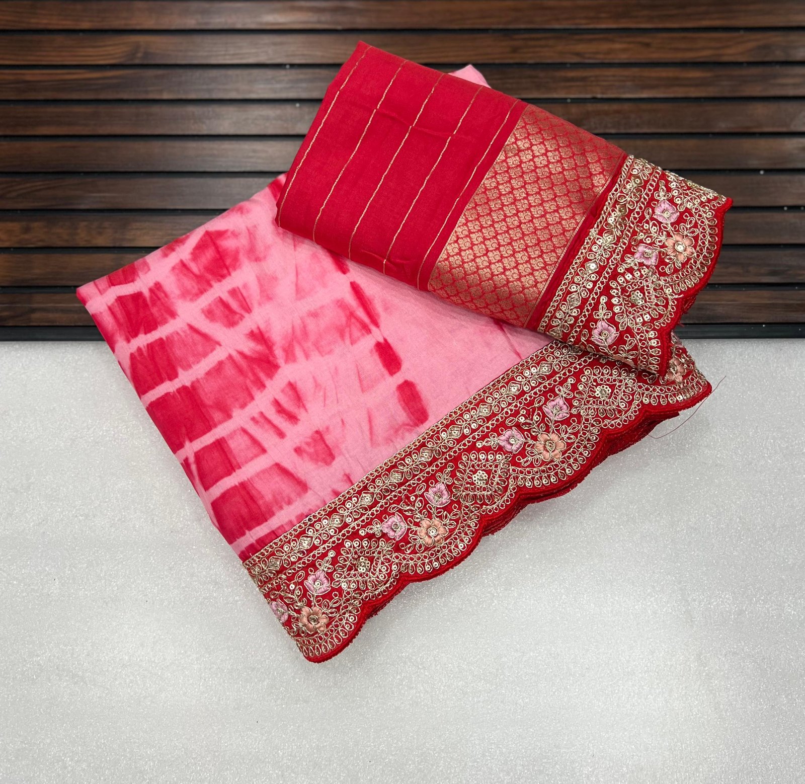 Pure Nylon Spun Viscose Jaquard Saree image 7