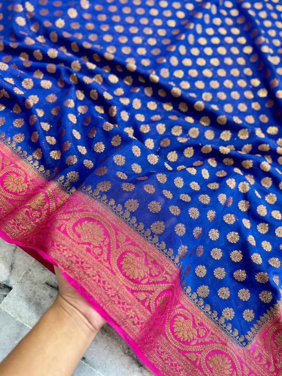 1 Banarasi Daybal Semi Georgette Soft Silk image 14