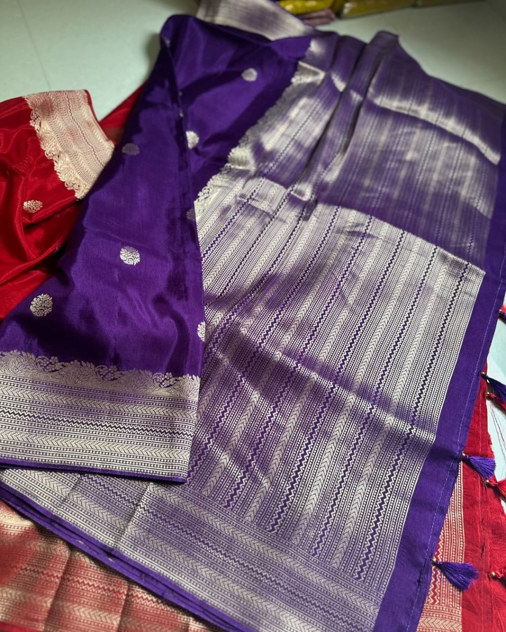 Banarasi Daybal Semi Georgette Soft Silk Saree image 21