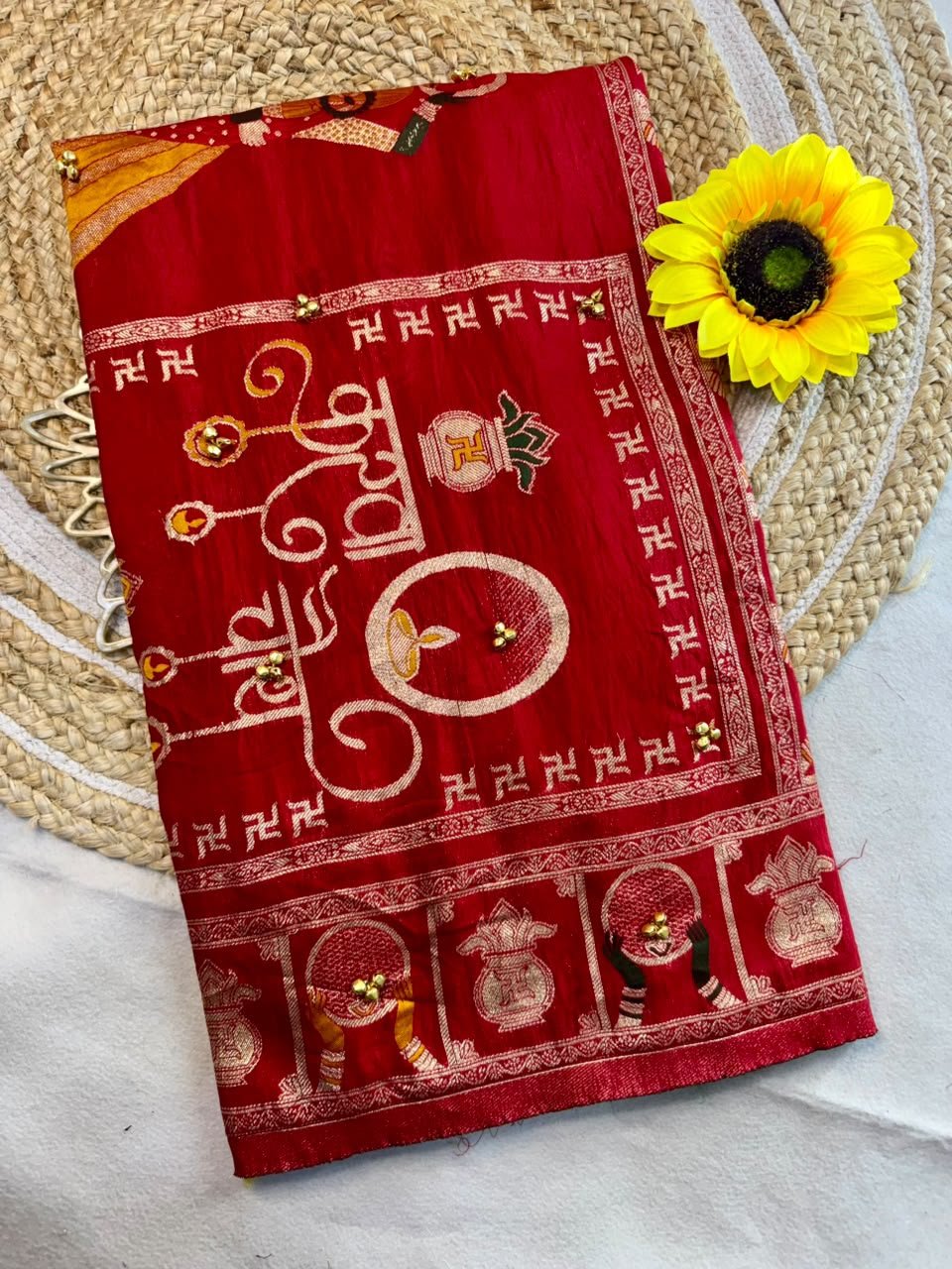 Ghungroo Karwachouth Sarees image 4