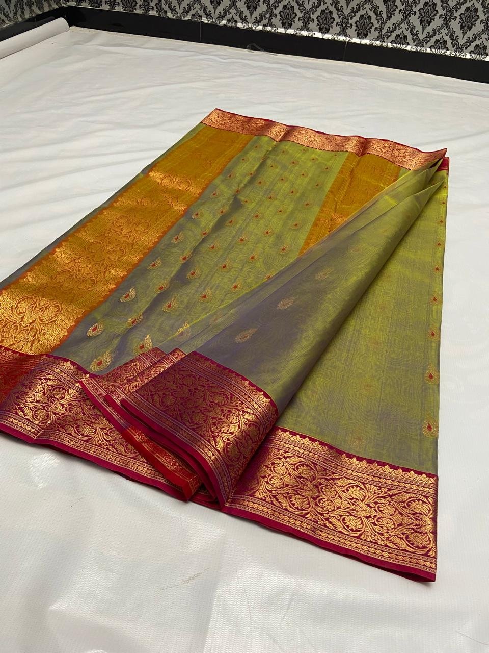 22 Silk Katan Saree image 7