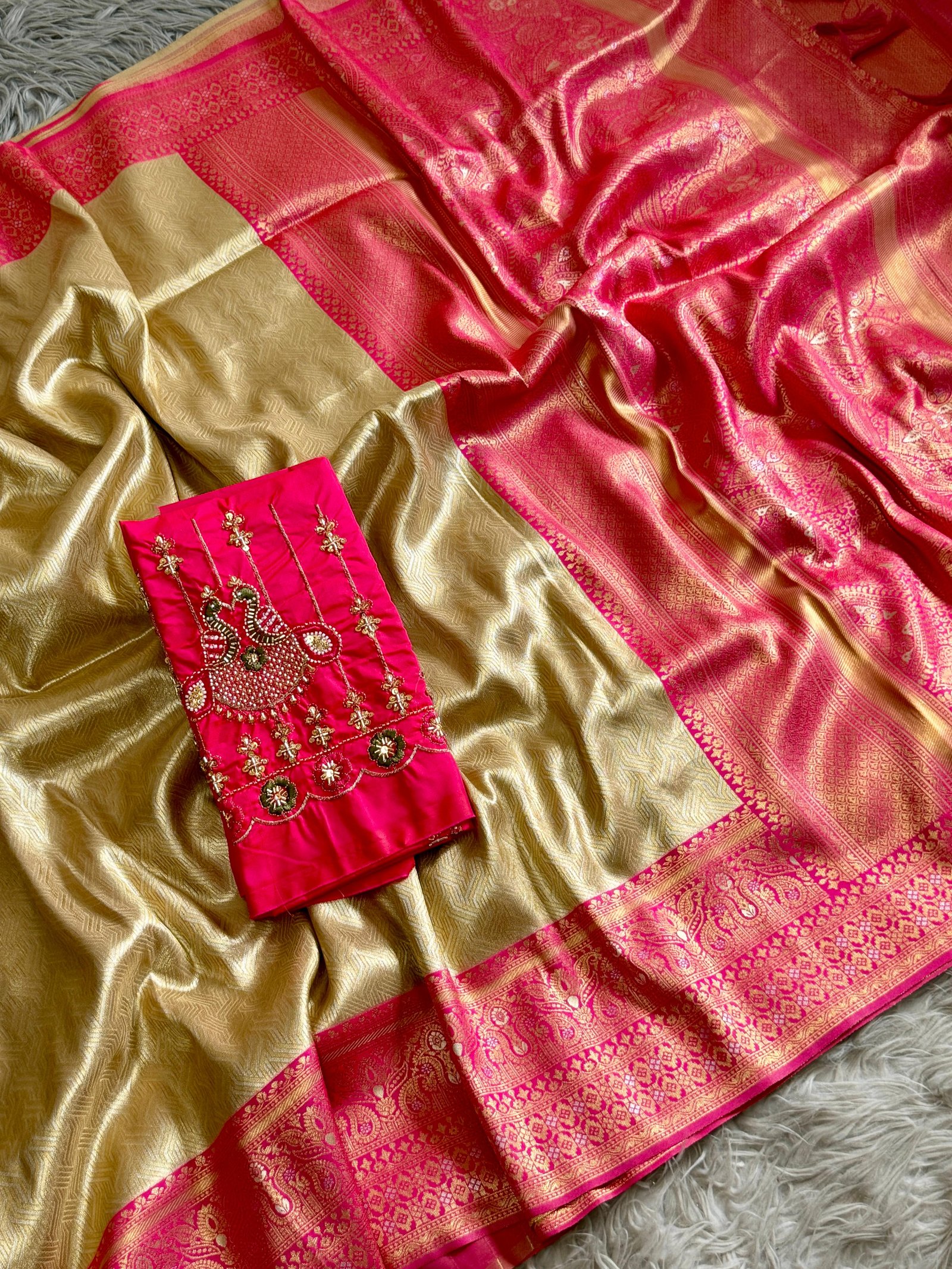 4 Banarasi Tissue Silk image 12