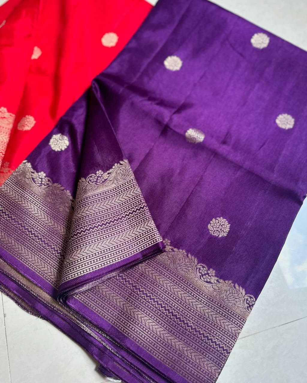 Banarasi Daybal Semi Georgette Soft Silk Saree image 12