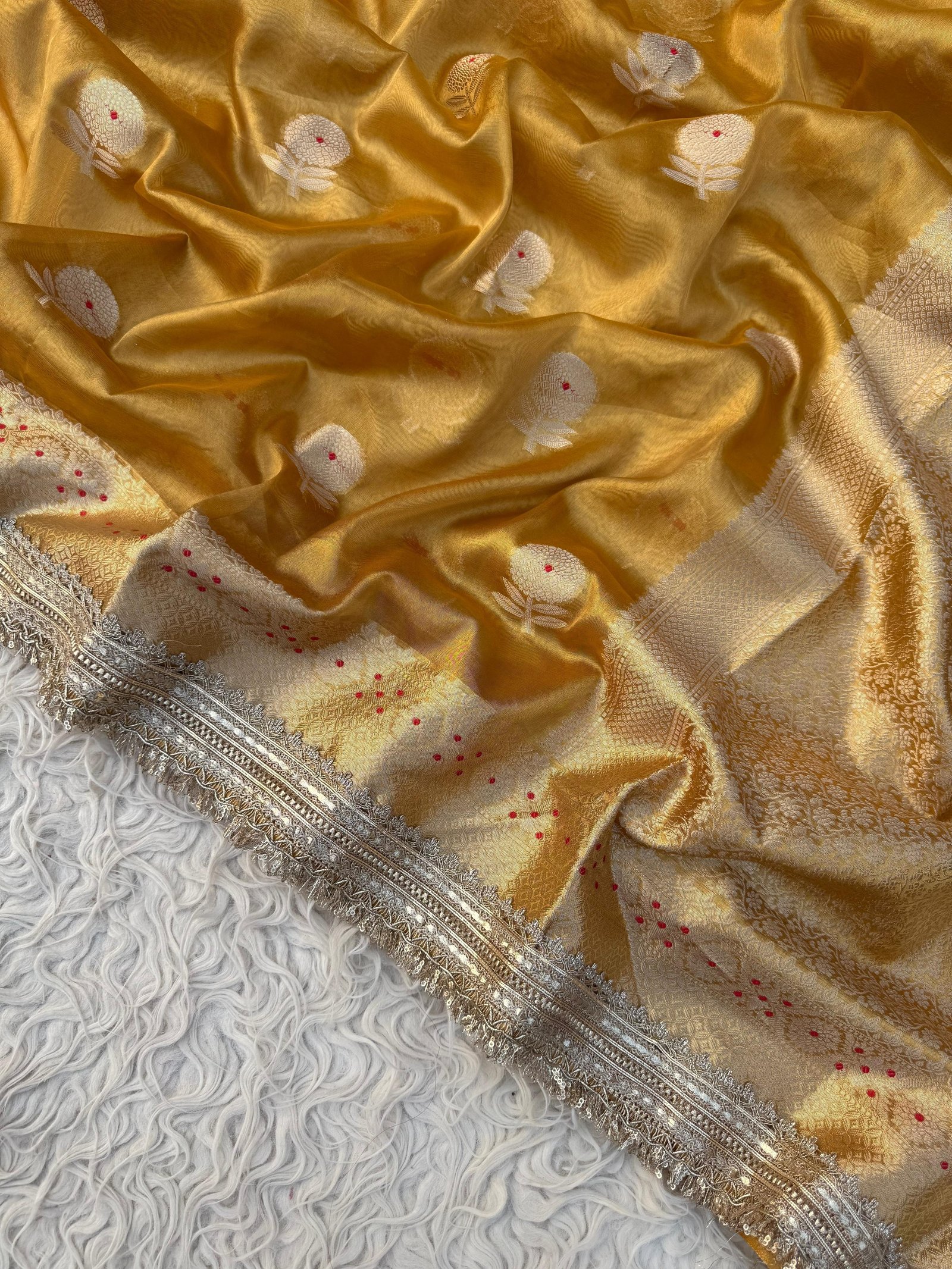 BANARASI TISSUE SILK SAREE image 4