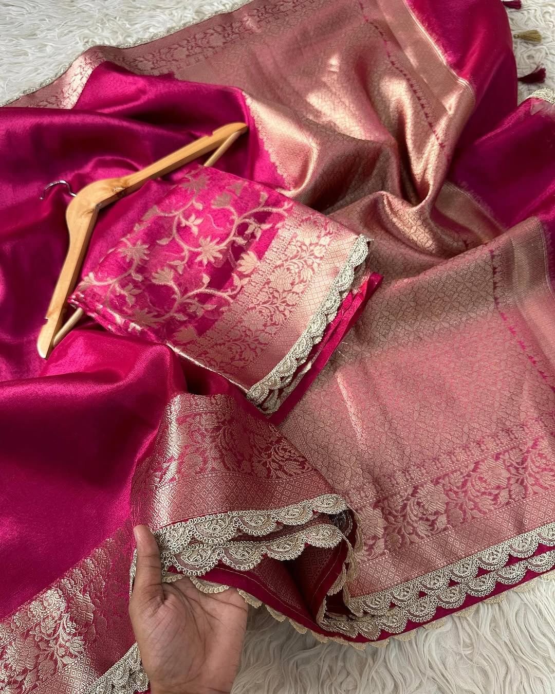7 Banarasi Tissue Silk Saree image 5