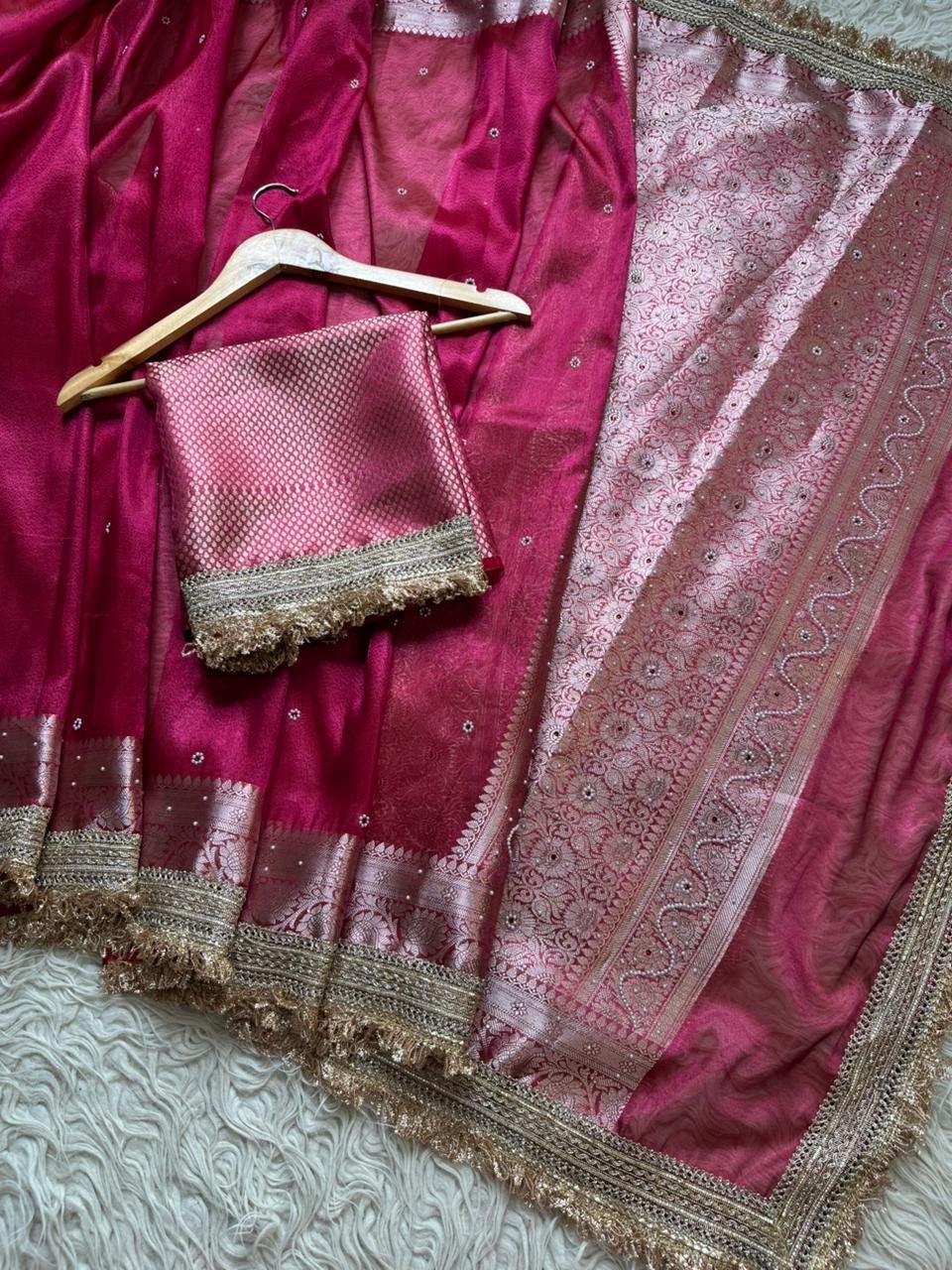 5 Banarasi Tissue Silk image 10