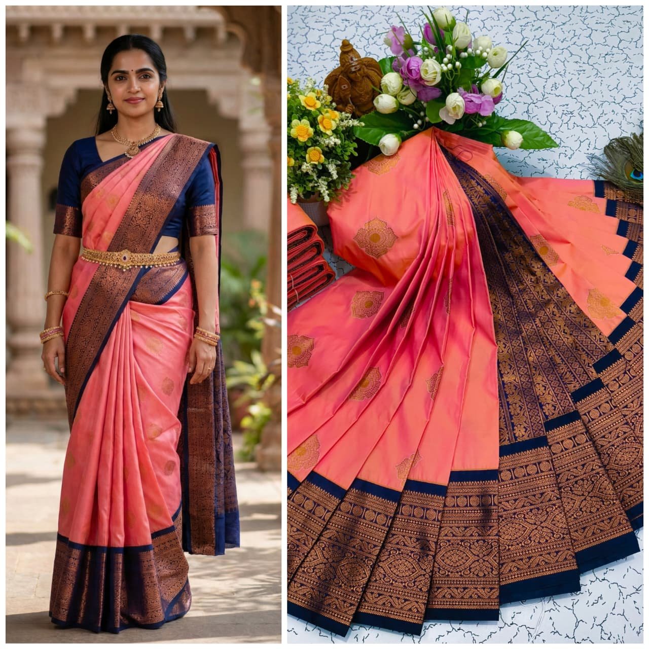 Korvai Kottanji Tana Semi Silk Saree image 15