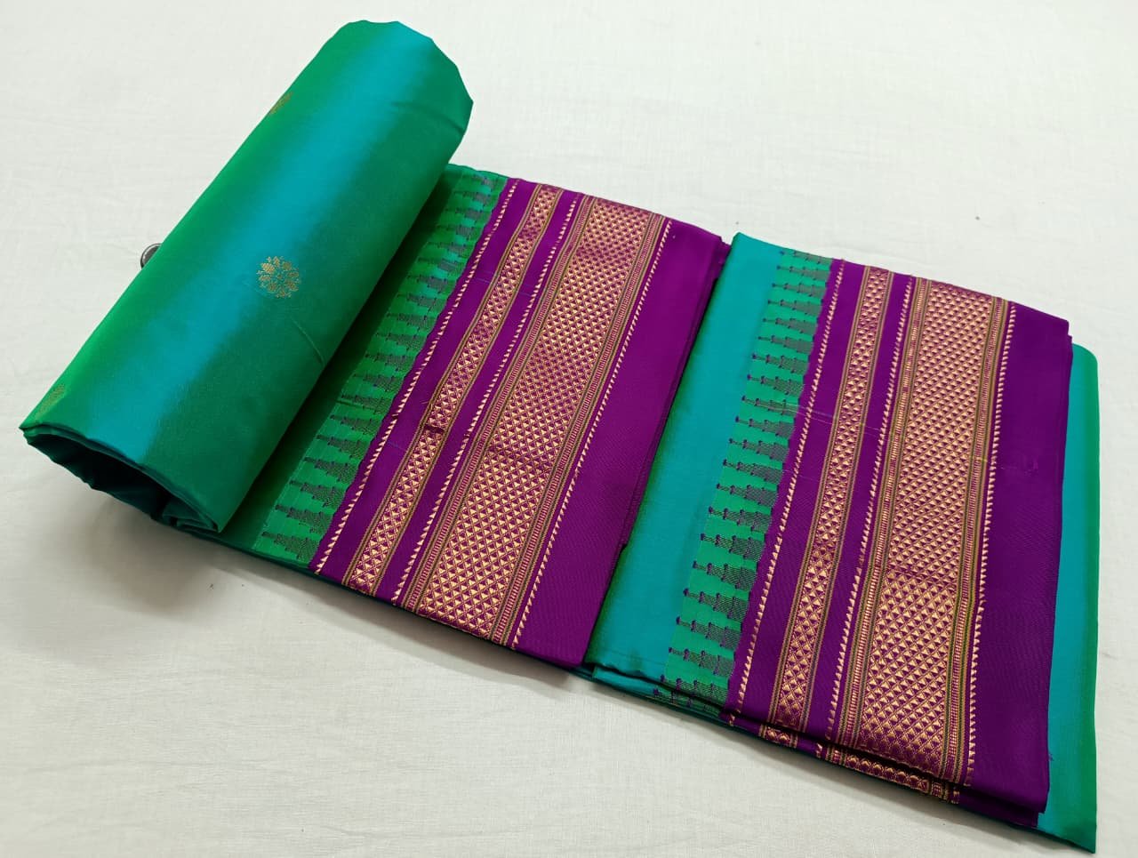 Chandrakor Paithani Pure Silk image 55