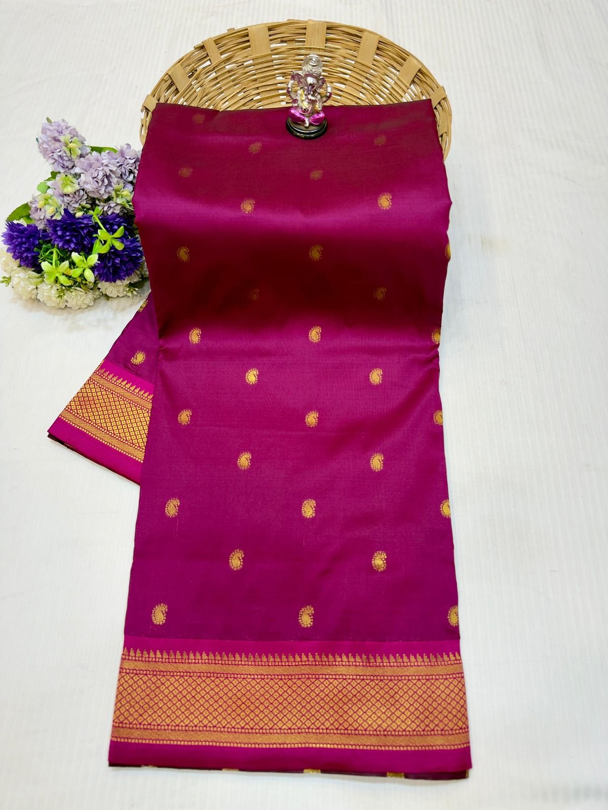 Fancy Pallu Asavali Paithani image 14