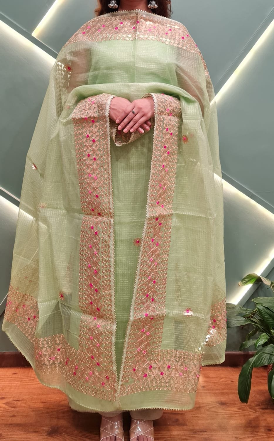 Premium Kota Doria Dress Material image 4
