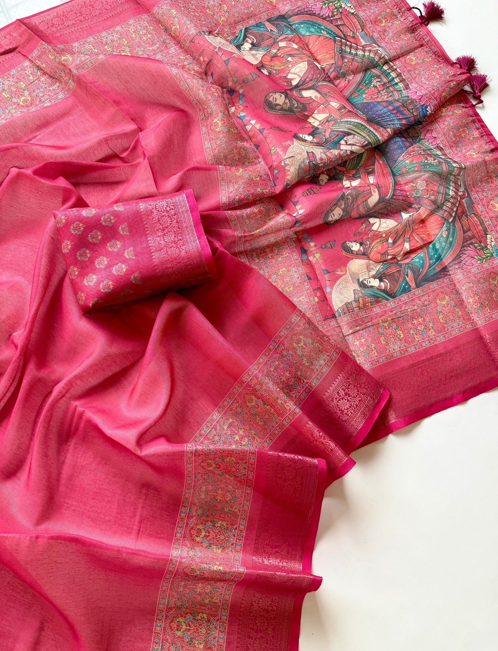 Pure Tissue Erod Silk Jaquard Weaving Saree image 11