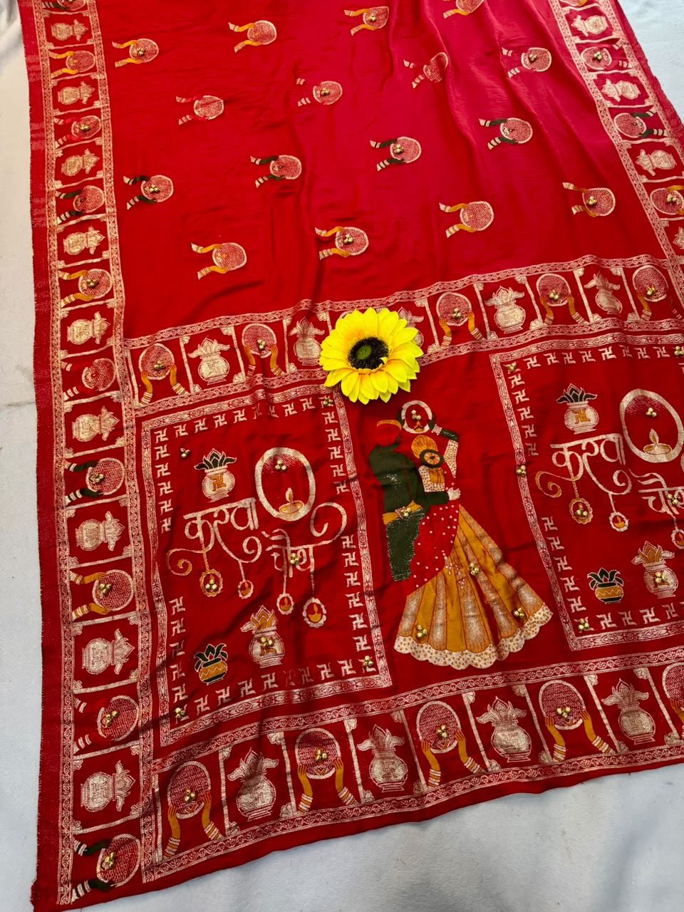 Ghungroo Karwachouth Sarees image 2