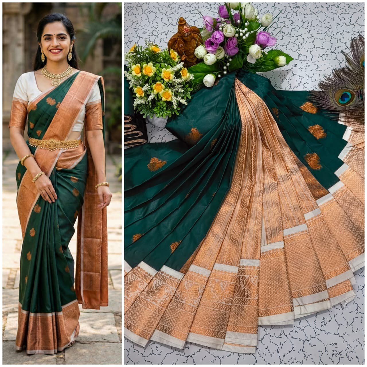 Korvai Kottanji Tana Semi Silk Saree image 23