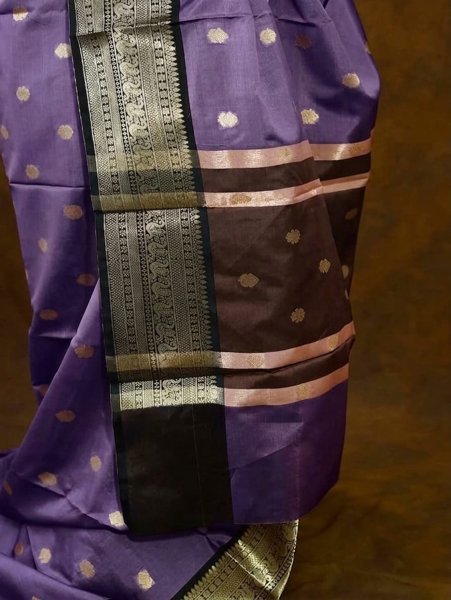 Banarasi Semi Katan Silk Sarees image 6