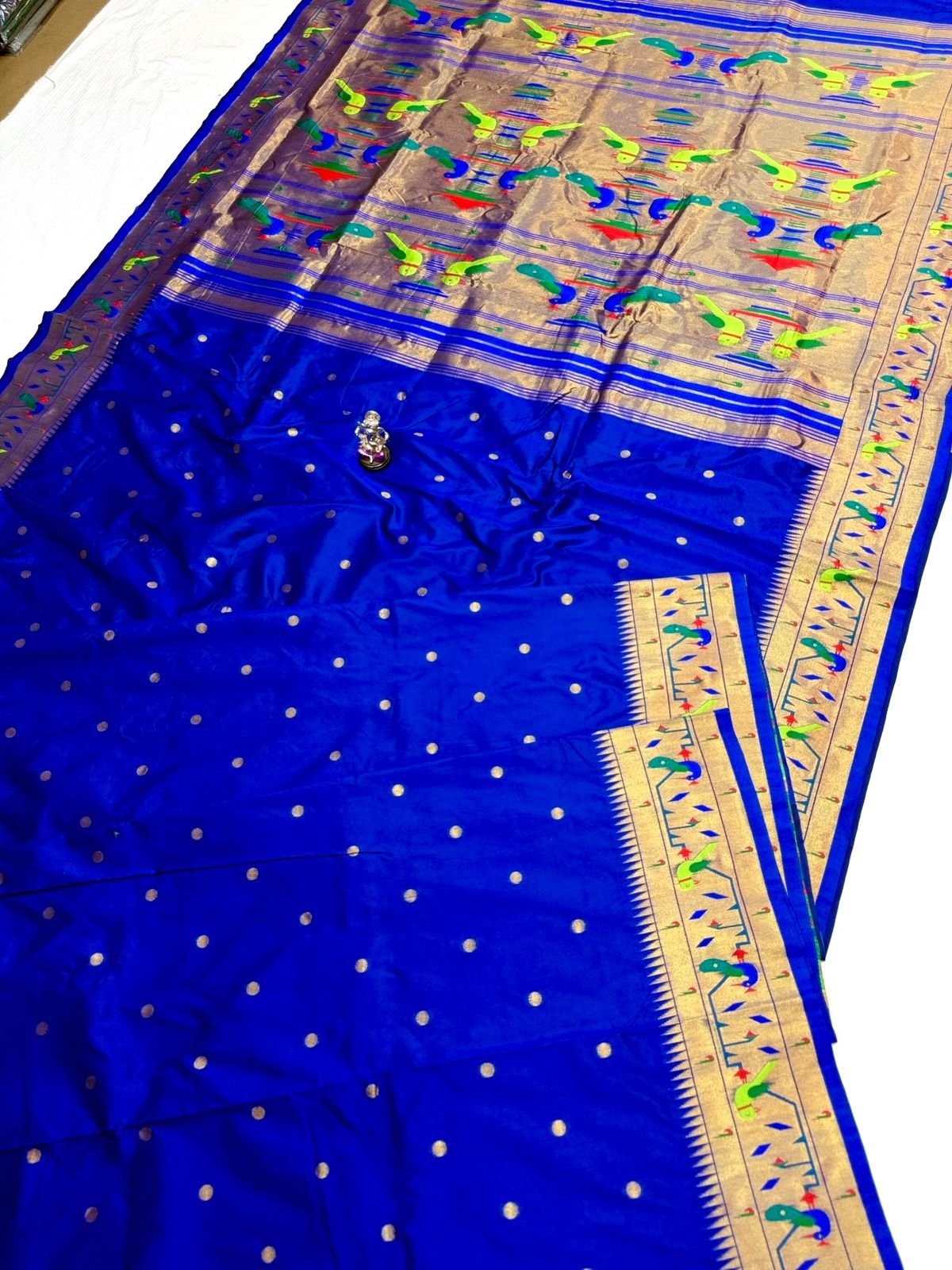 Mor Popat Brocade Paithani image 20