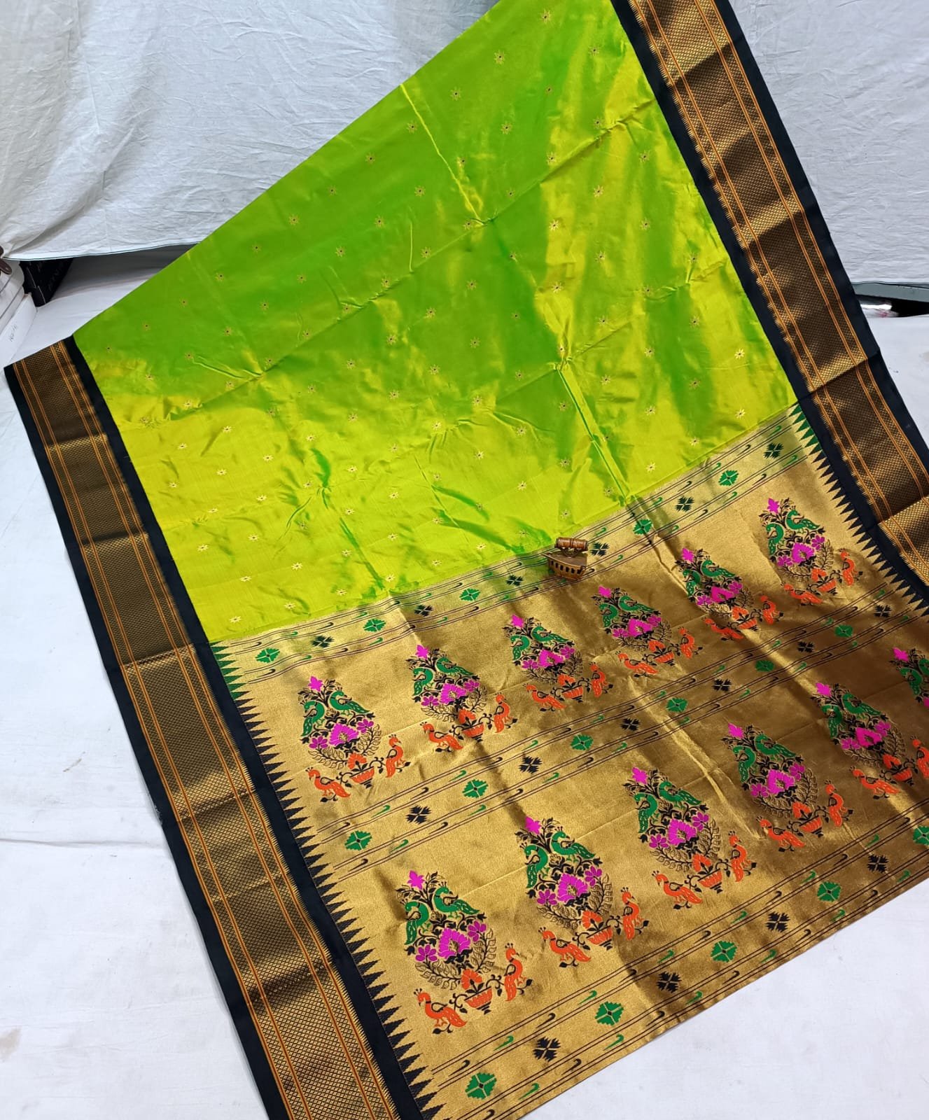 Karnful Pdiyal Paithani Pure Silk image 22