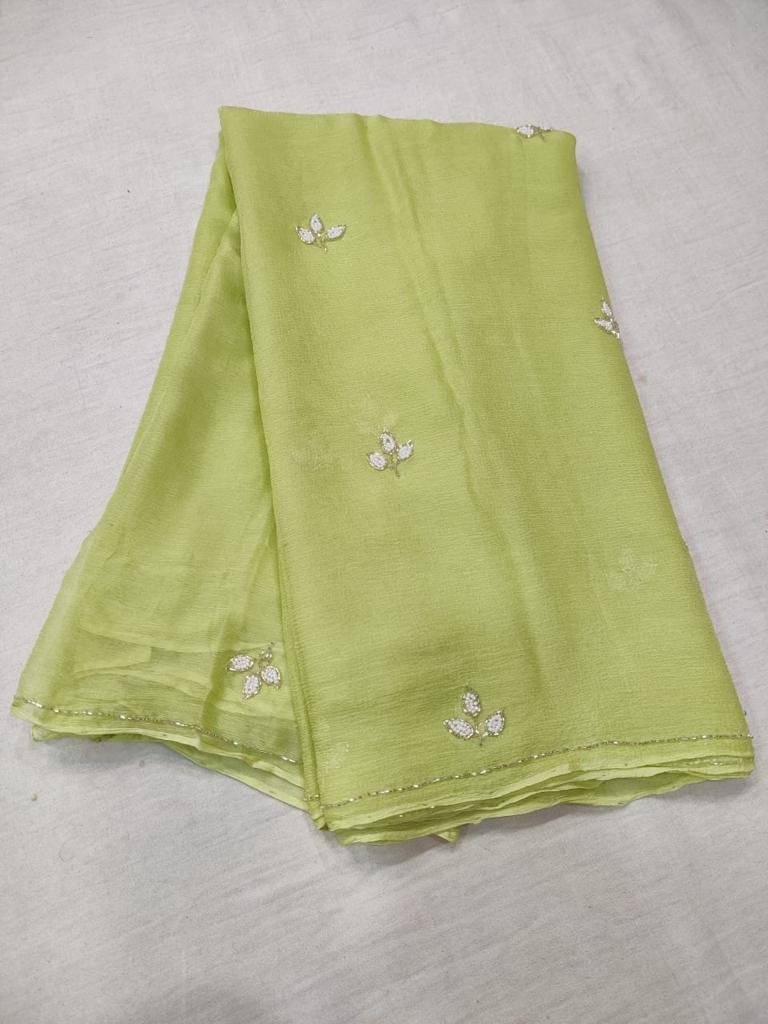 Pure Najmeen Chiffon Saree image 4