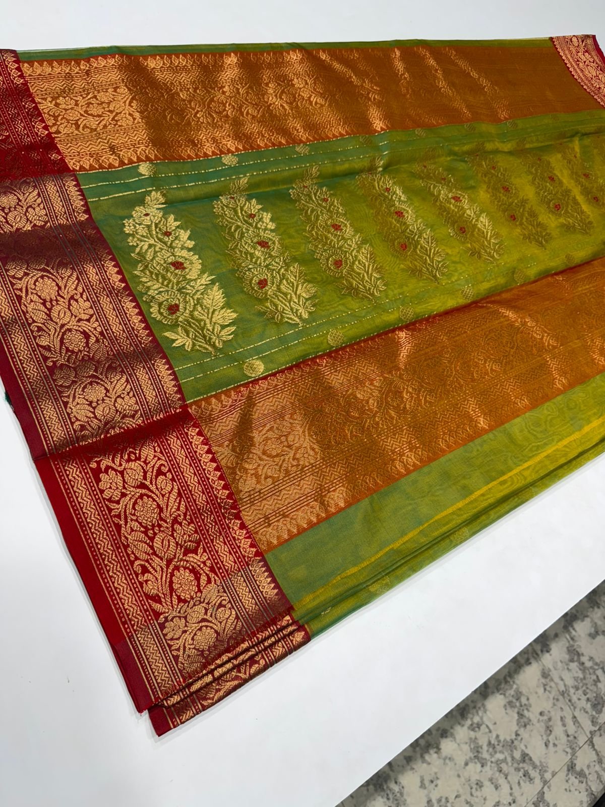 21 Silk Katan Saree image 3