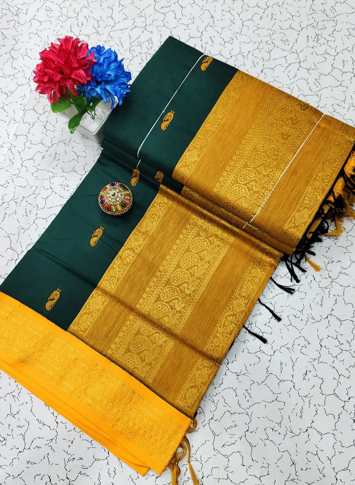 Kalyani Cotton Saree ( BUTTA) image 6