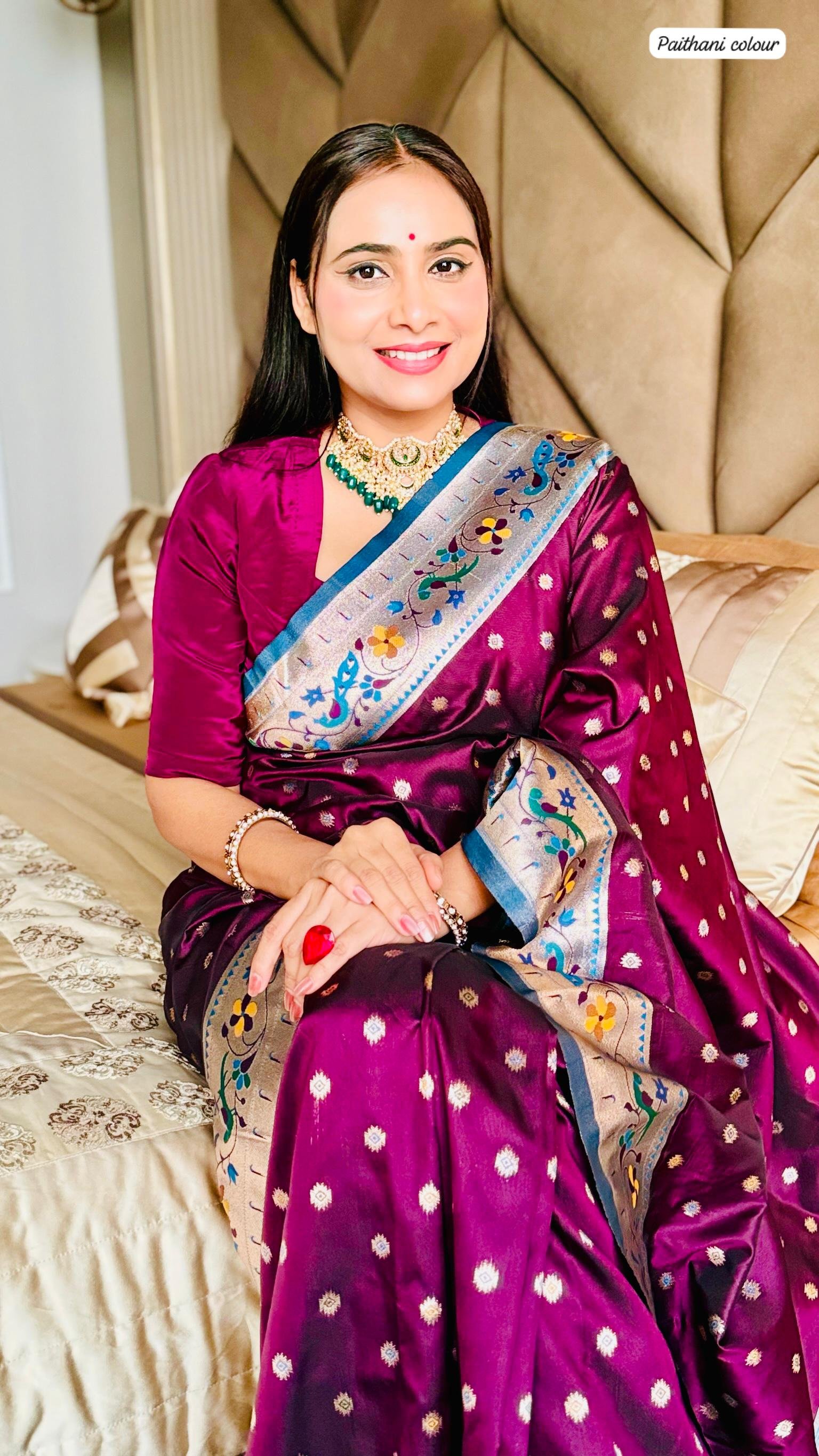 Kalanjali Paithani With Aari Work Blouse image 20