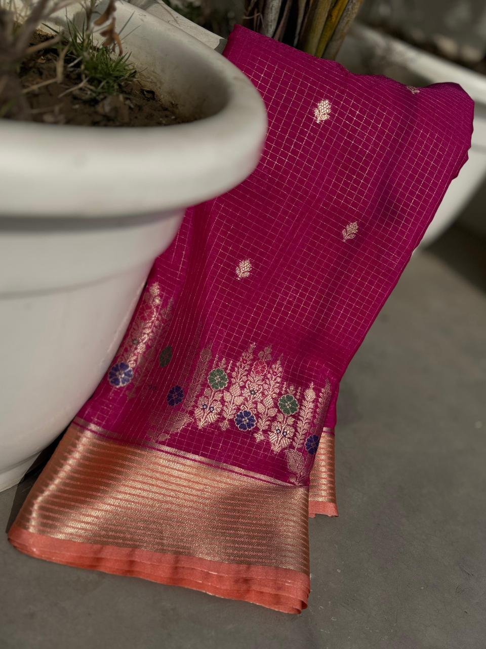 2 Banarasi Dybal Dupion Silk image 3