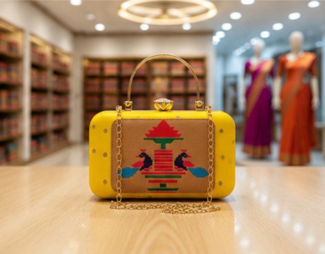 Paithani Clutch Design 1 image 2
