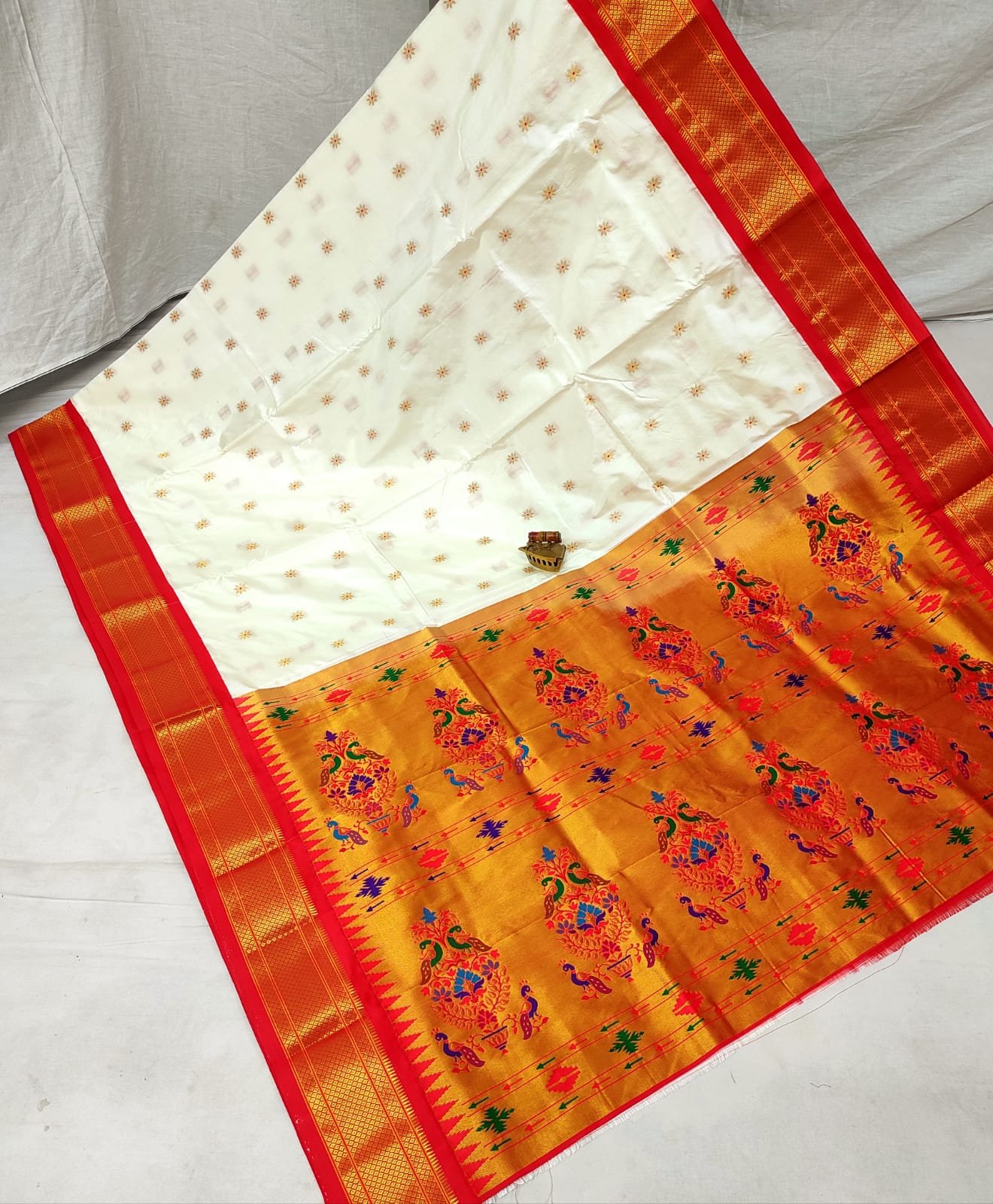 Karnful Pdiyal Paithani Pure Silk image 18