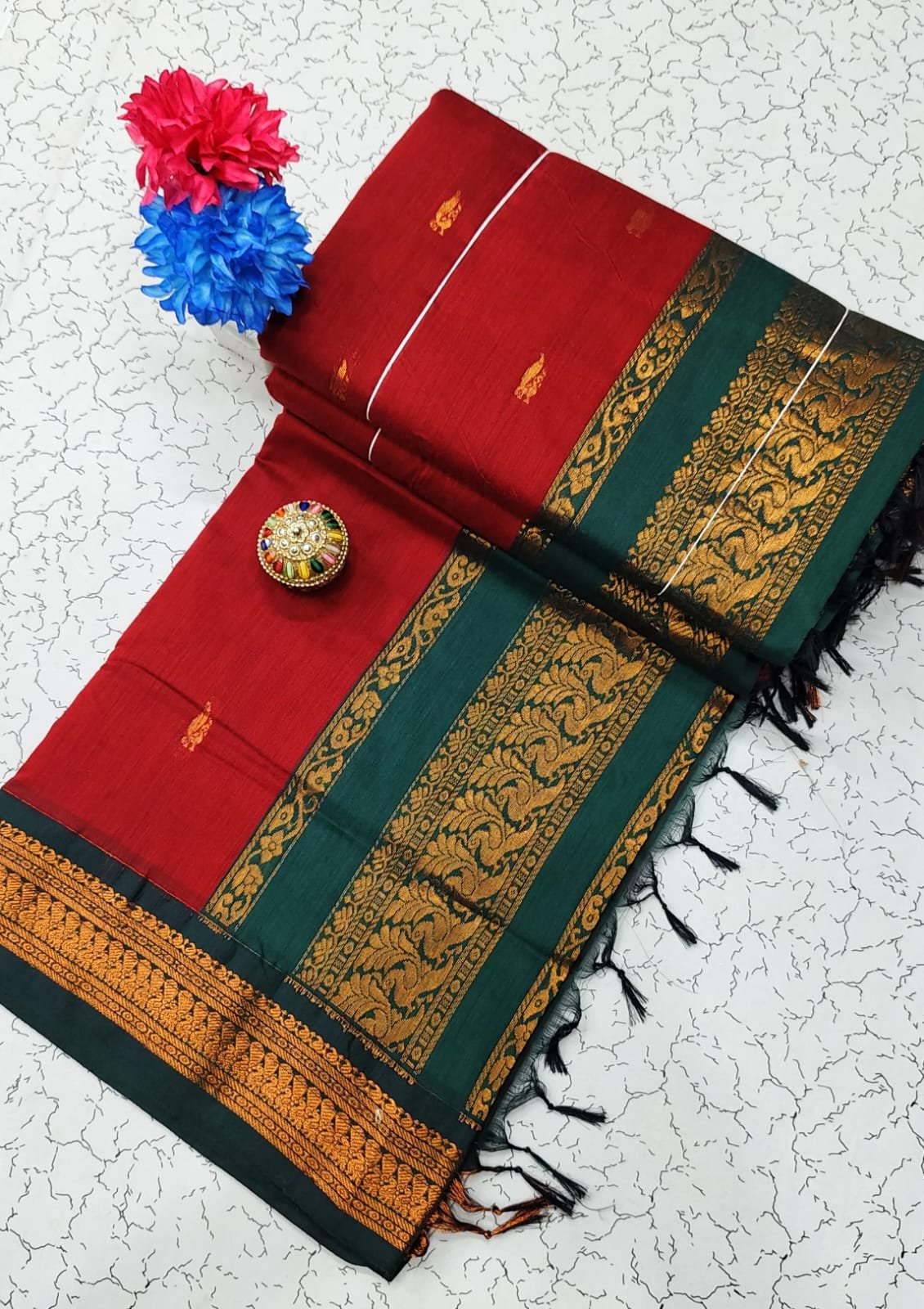 Kalyani Cotton Saree ( BUTTA) image 36