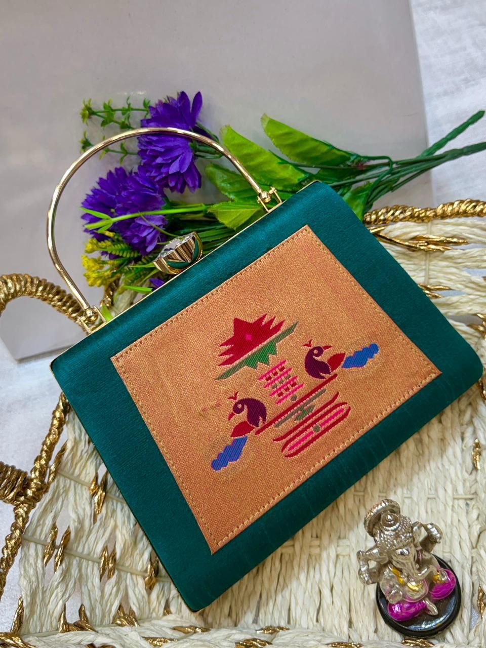 Paithani Clutch Design 2 image 6