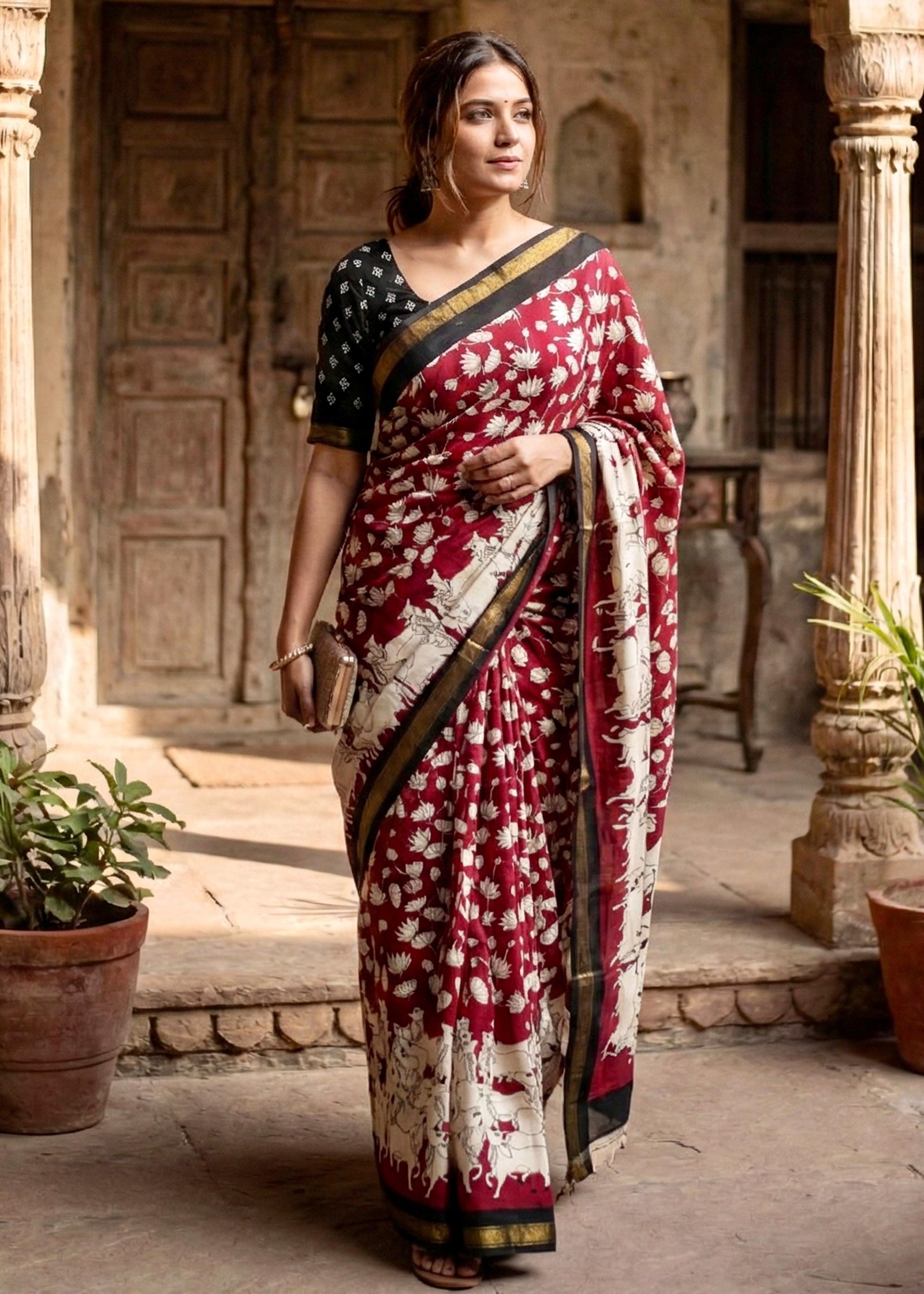 Soft Muslin Cotton Sarees image 4