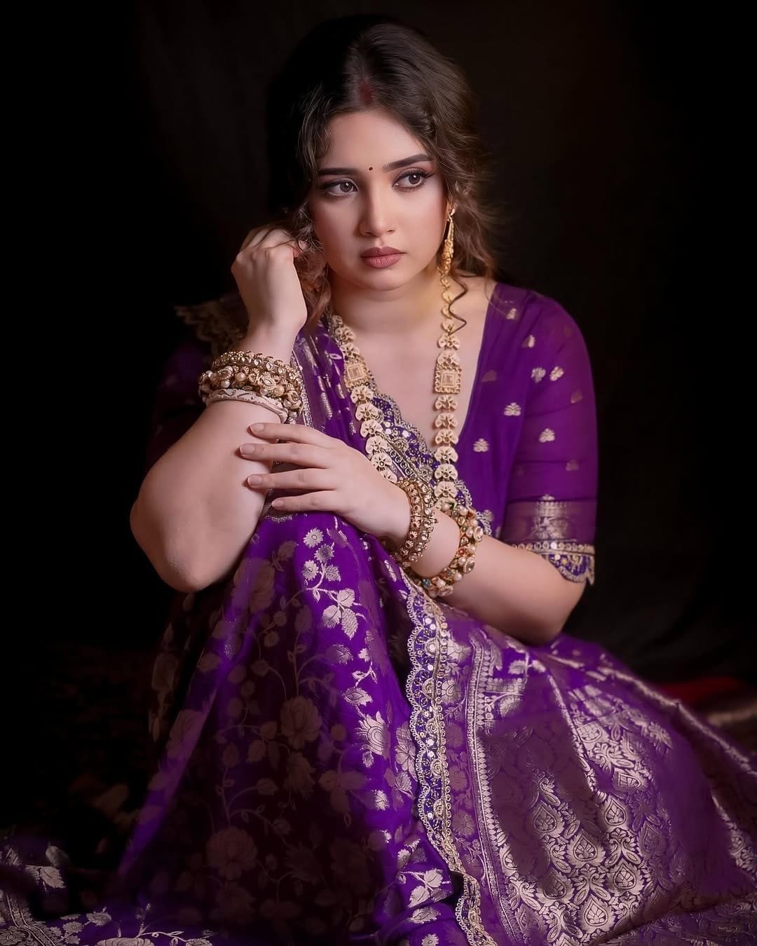 Pure Khaddi Georgette Designer Saree image 8