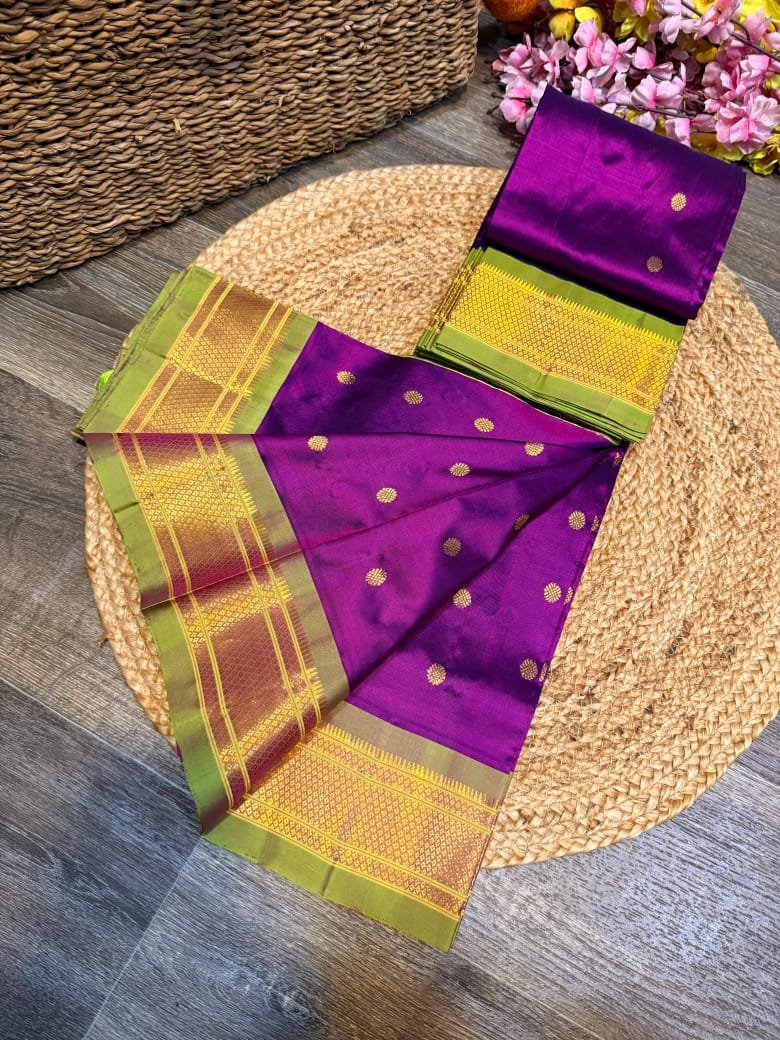 Kalanjali Maharani Paithani Pure Silk image 30