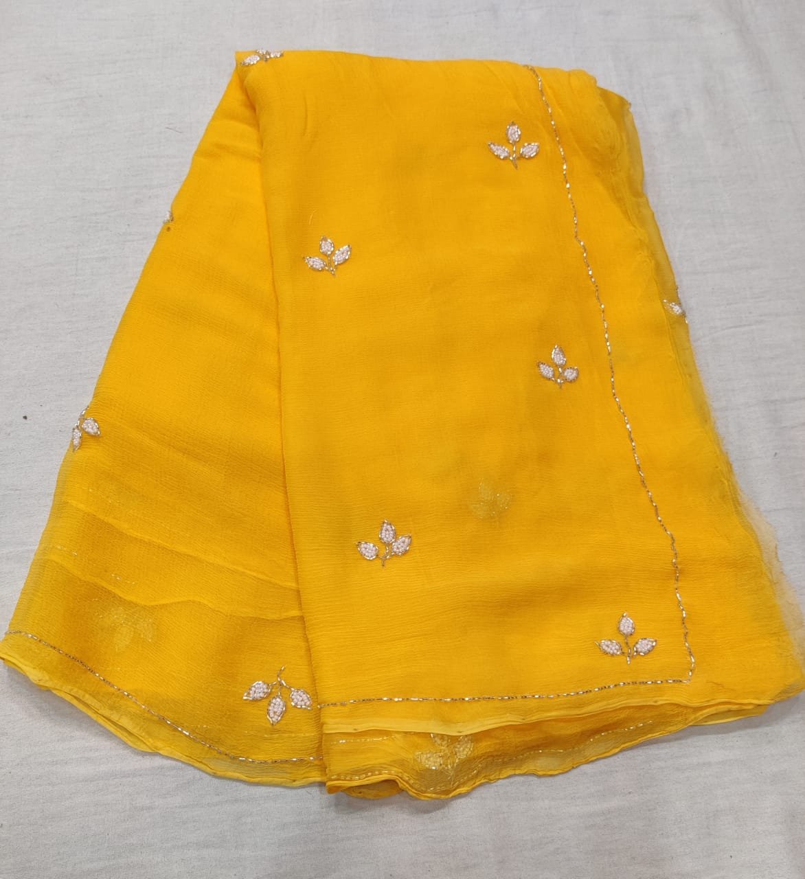 Pure Najmeen Chiffon Saree image 5