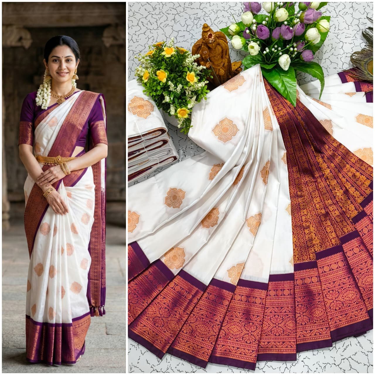 Korvai Kottanji Tana Semi Silk Saree image 26