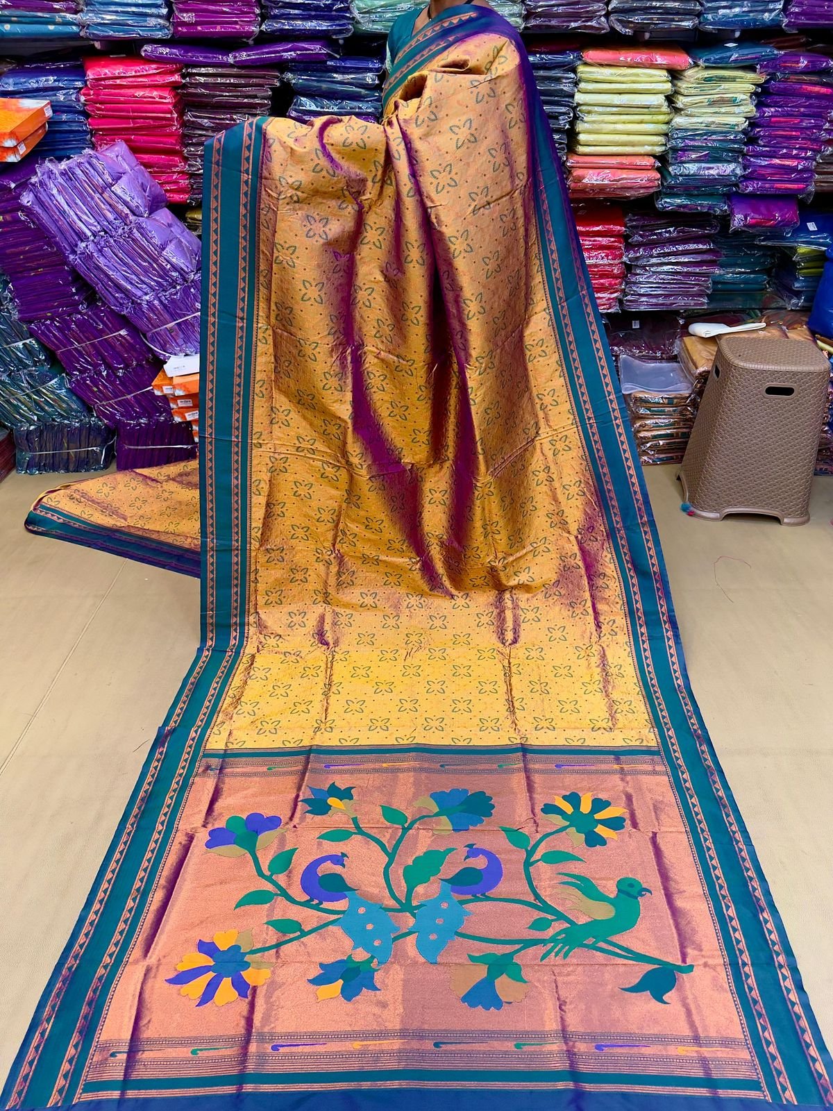 Rajasthani Bandhani Paithani image 8
