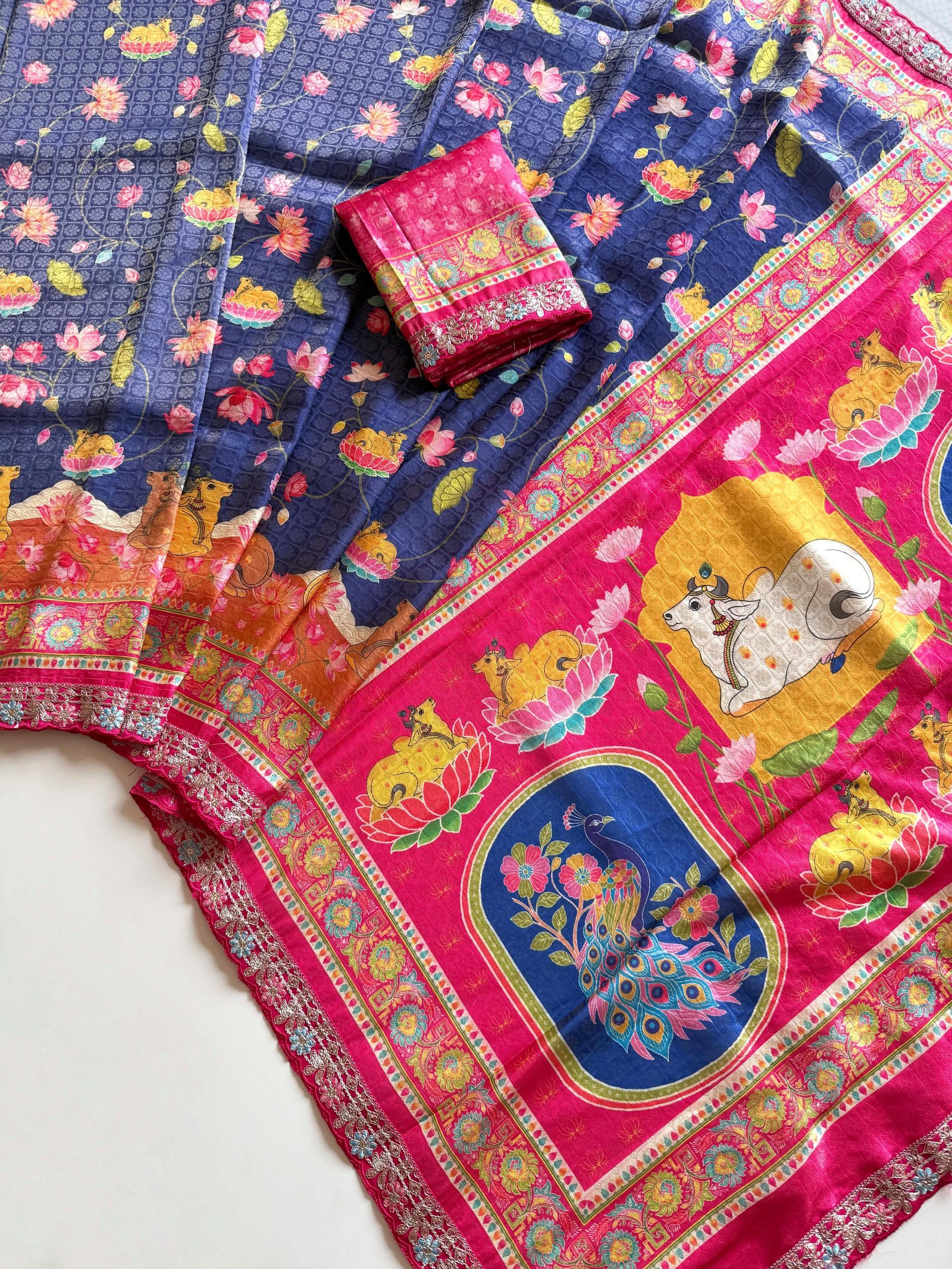 Dola Crepe Jacquard Weaving Saree image 6
