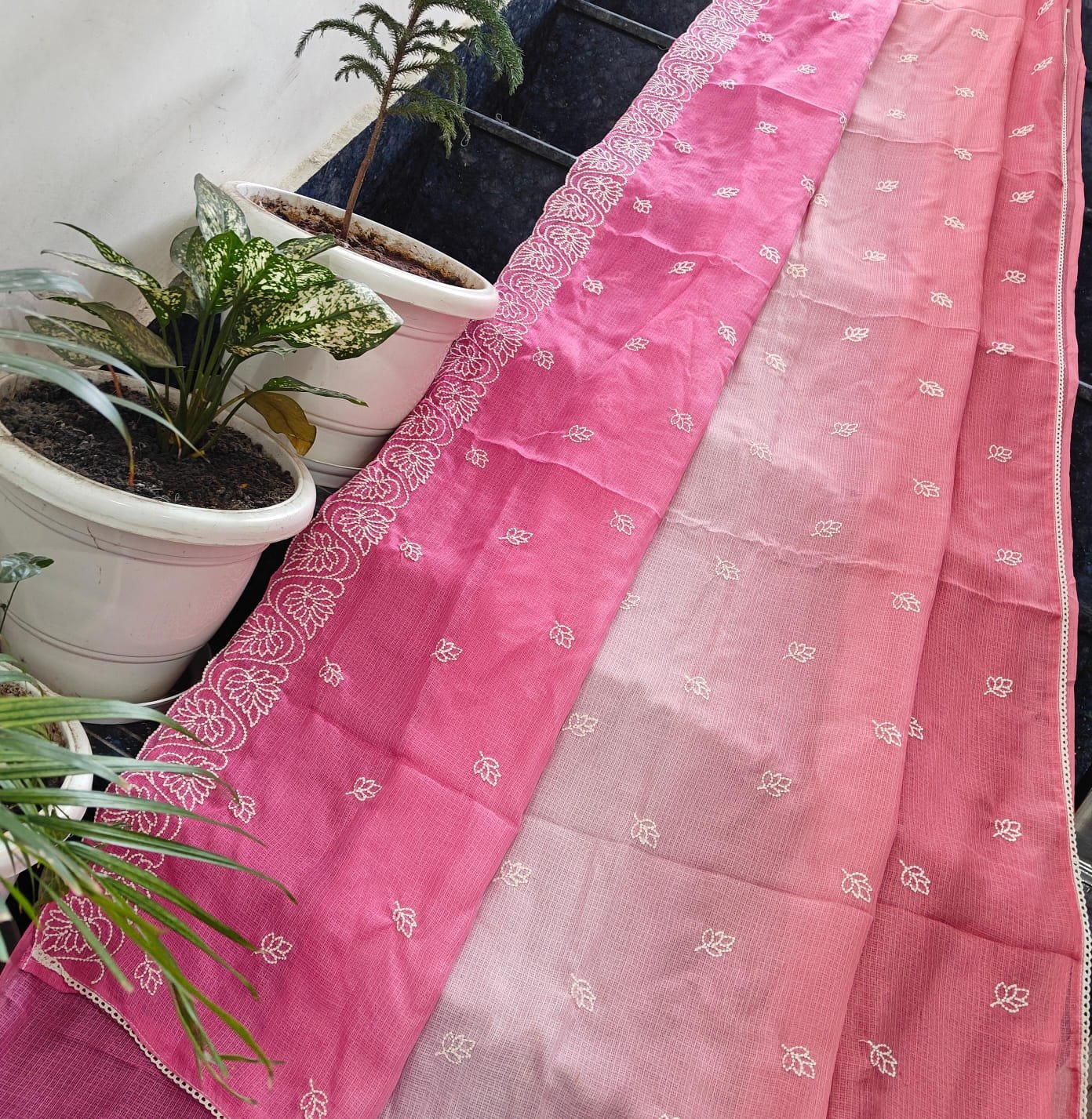 12  Kota Doria Saree Shaded image 17