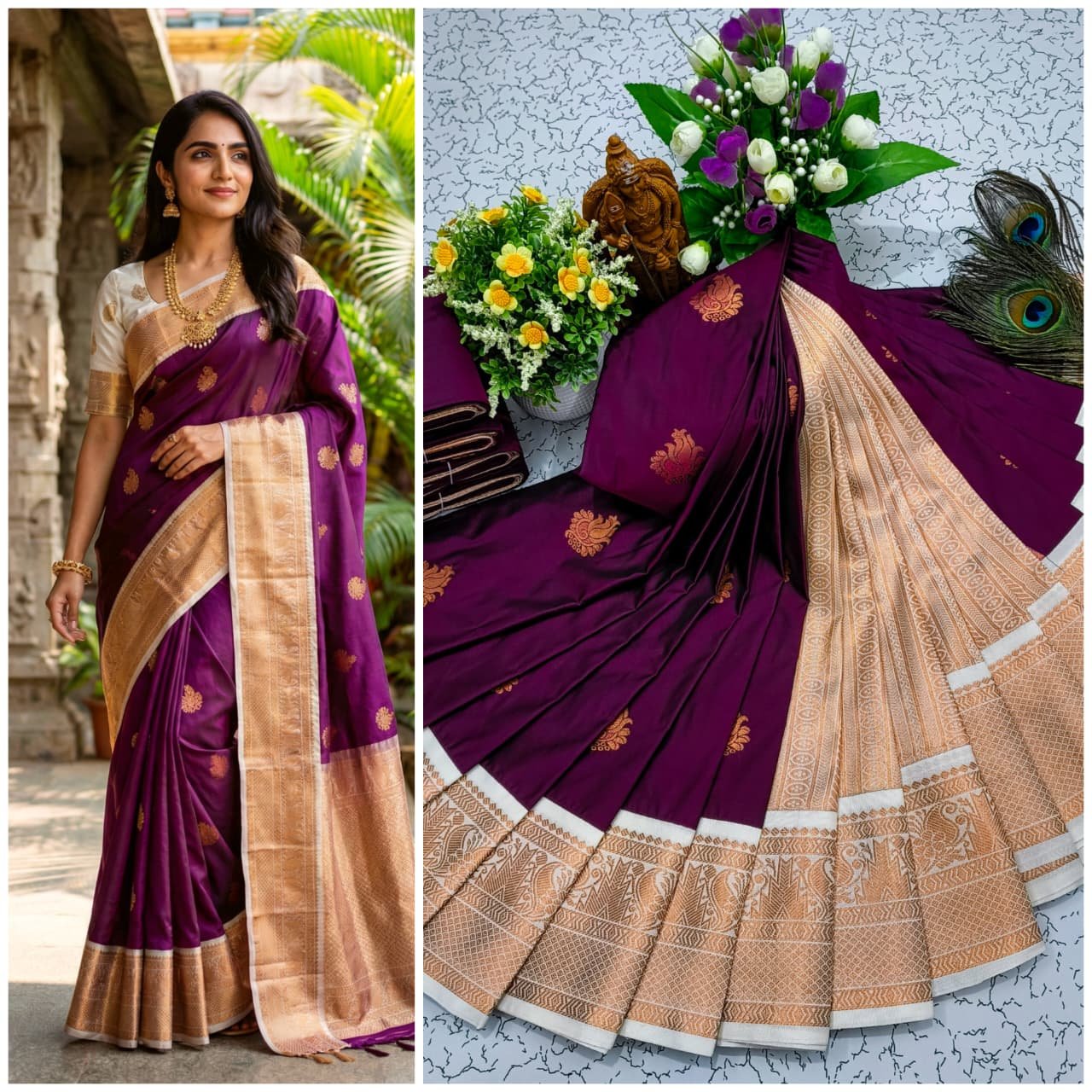 Korvai Kottanji Tana Semi Silk Saree image 9