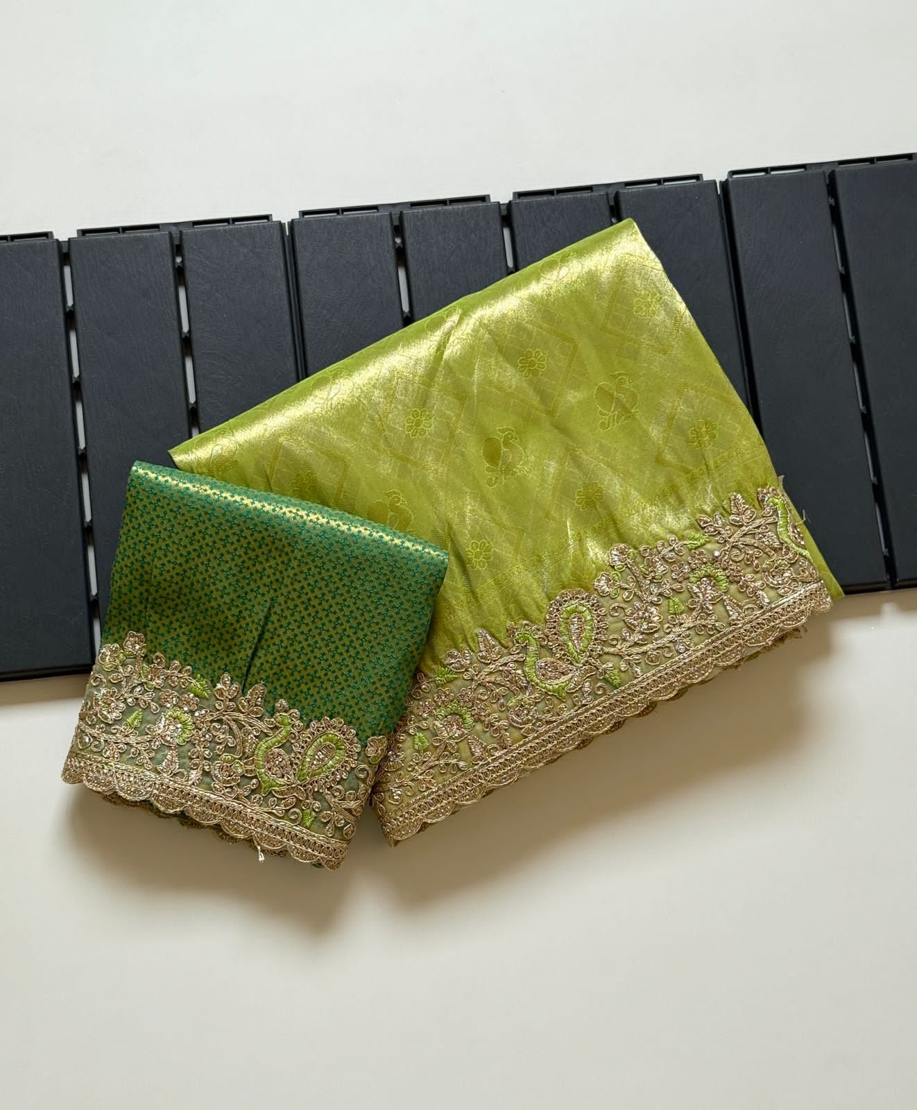 Soft Silk Saree With Self Jaquard Weaving image 7