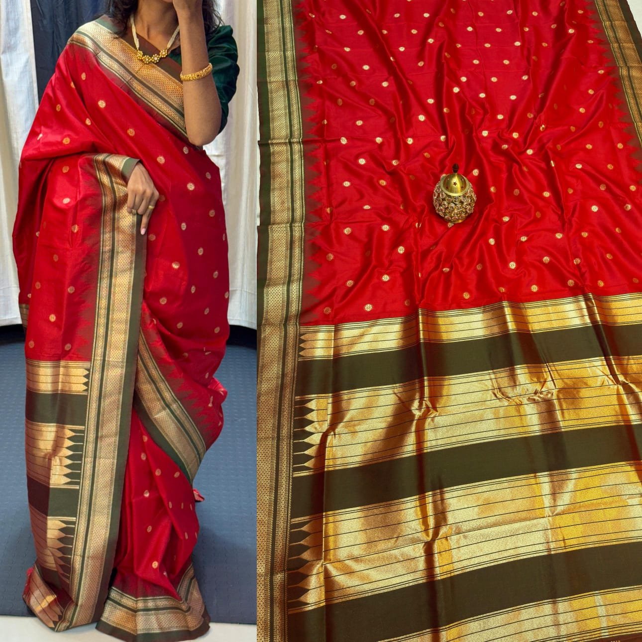 Traditional Erkal Paithani image 26